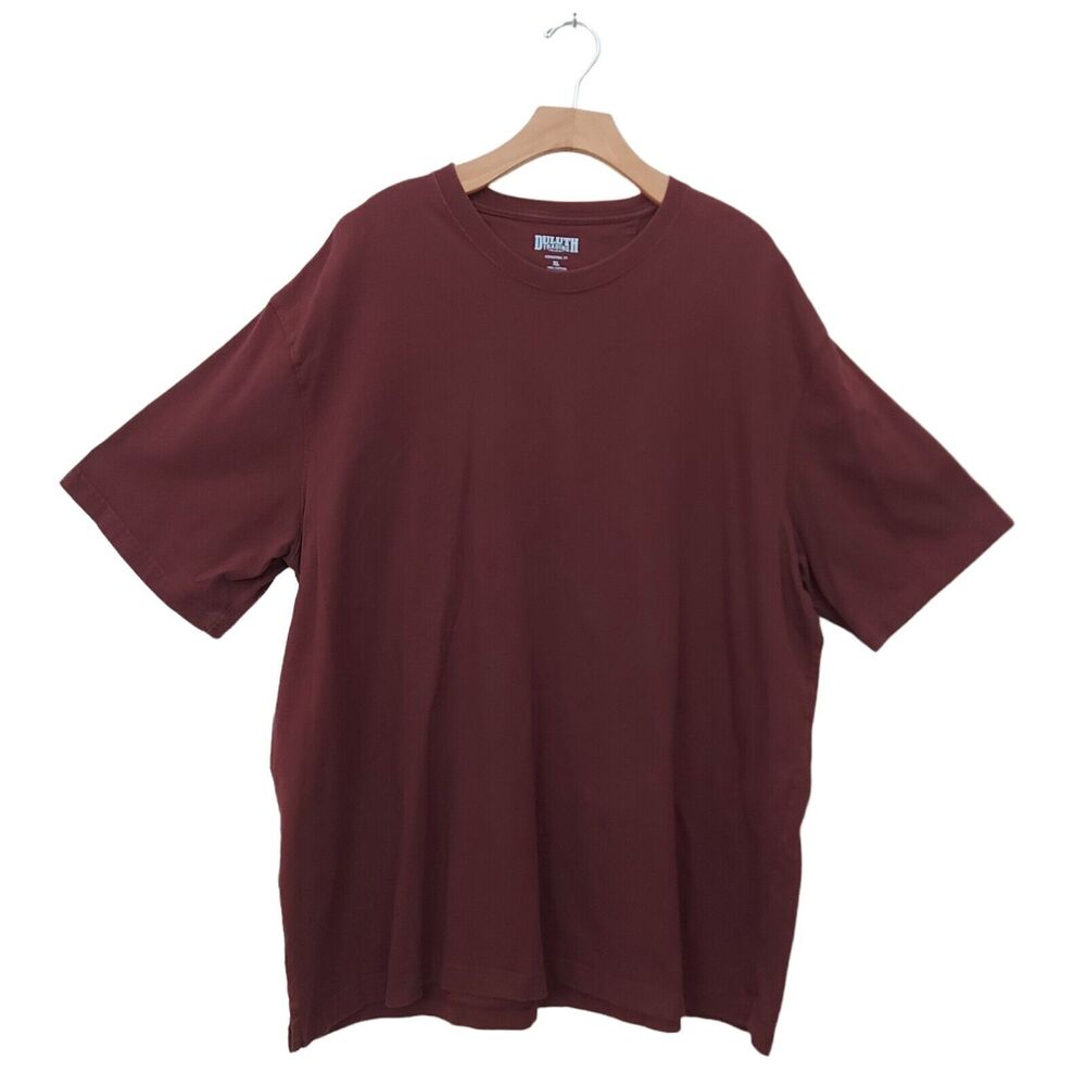 Duluth Long Tail T-Shirt Mens XL Brown Casual Cotton Short Sleeve Outdoor